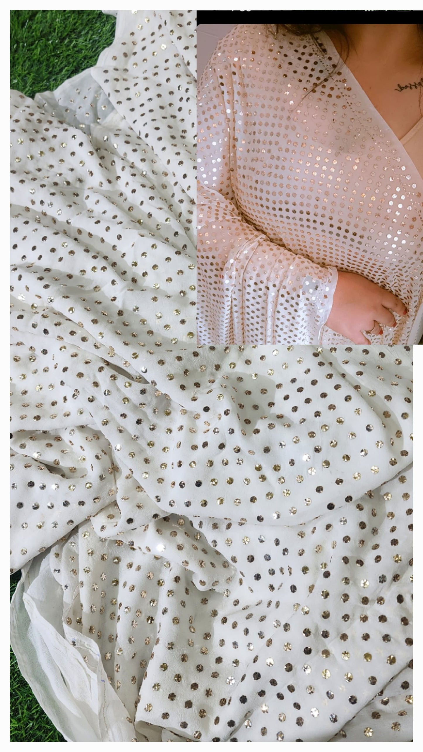 Viscose Kamdani Saree with Chikankari Design