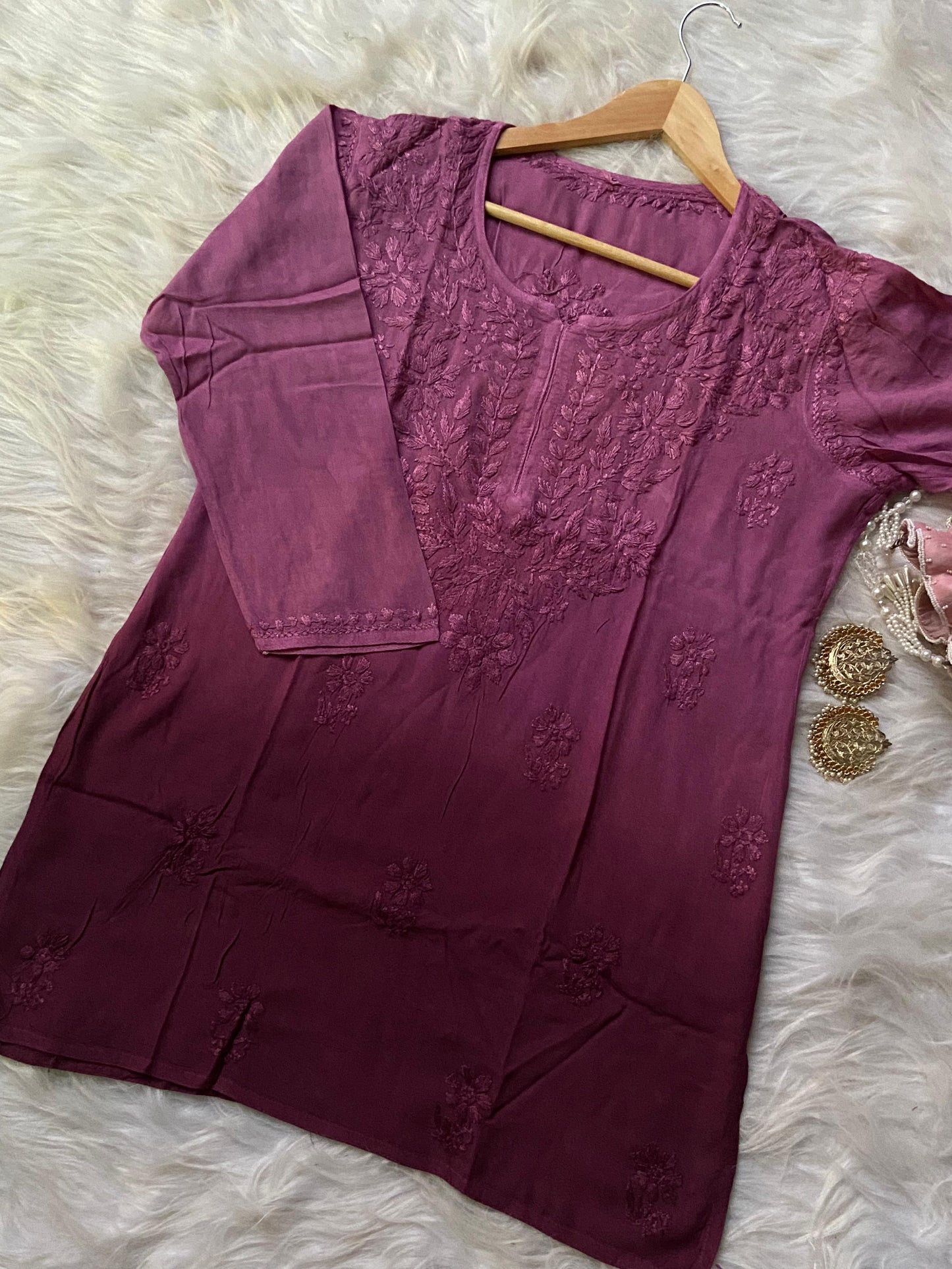 Premium Ombre-Dyed Rayon Short Top