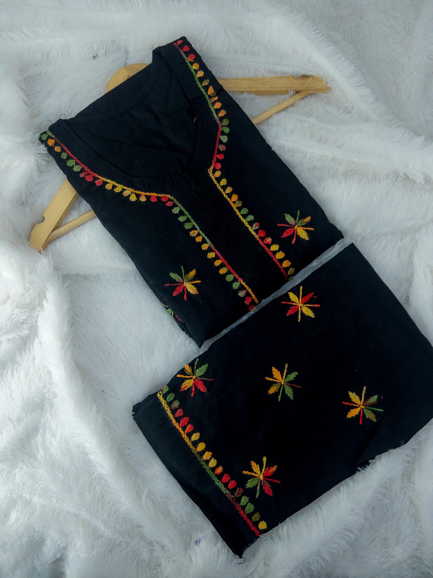 Chikankari Stunning Multi Color Kurti Set