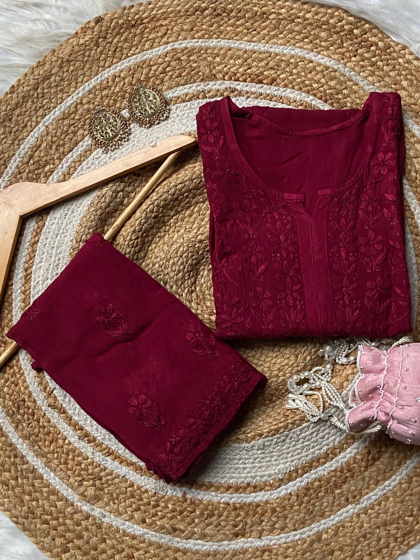 Dyeable Heavy Daman Modal Palazzo Set
