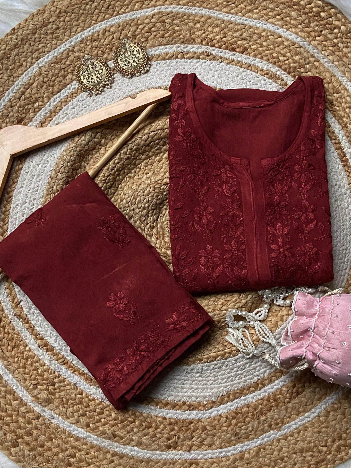 Dyeable Heavy Daman Modal Palazzo Set