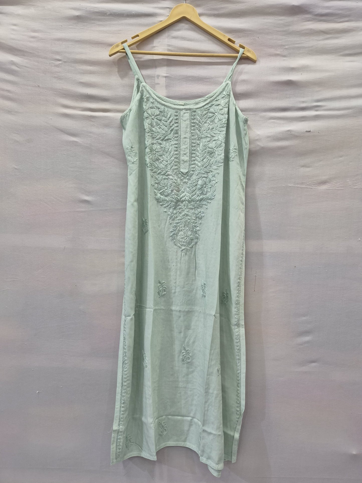 Noodle Strip Chikankari Kurti