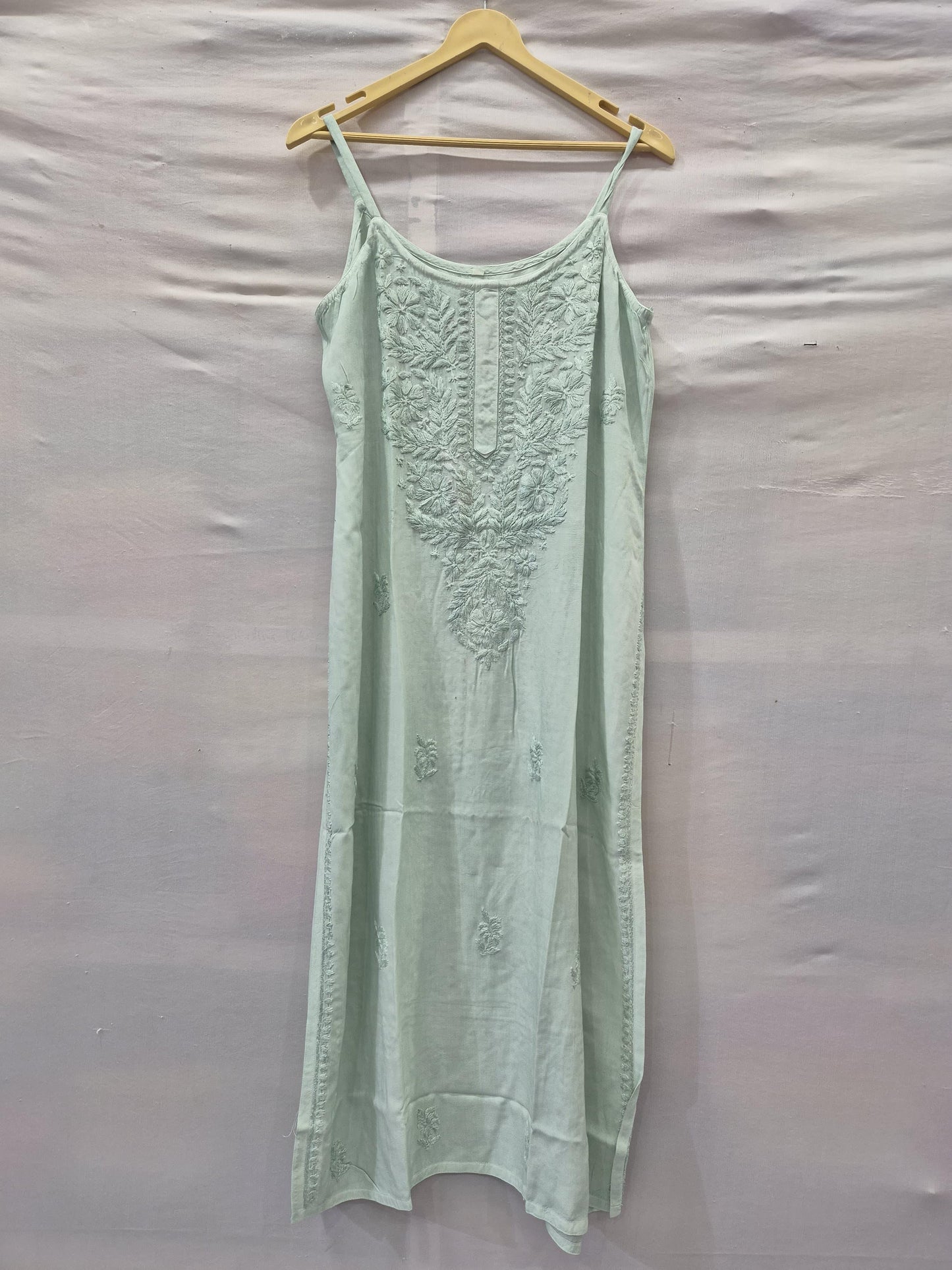 Noodle Strip Chikankari Kurti