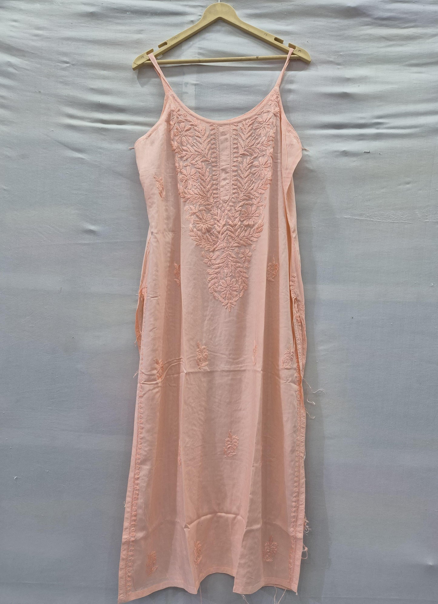 Noodle Strip Chikankari Kurti