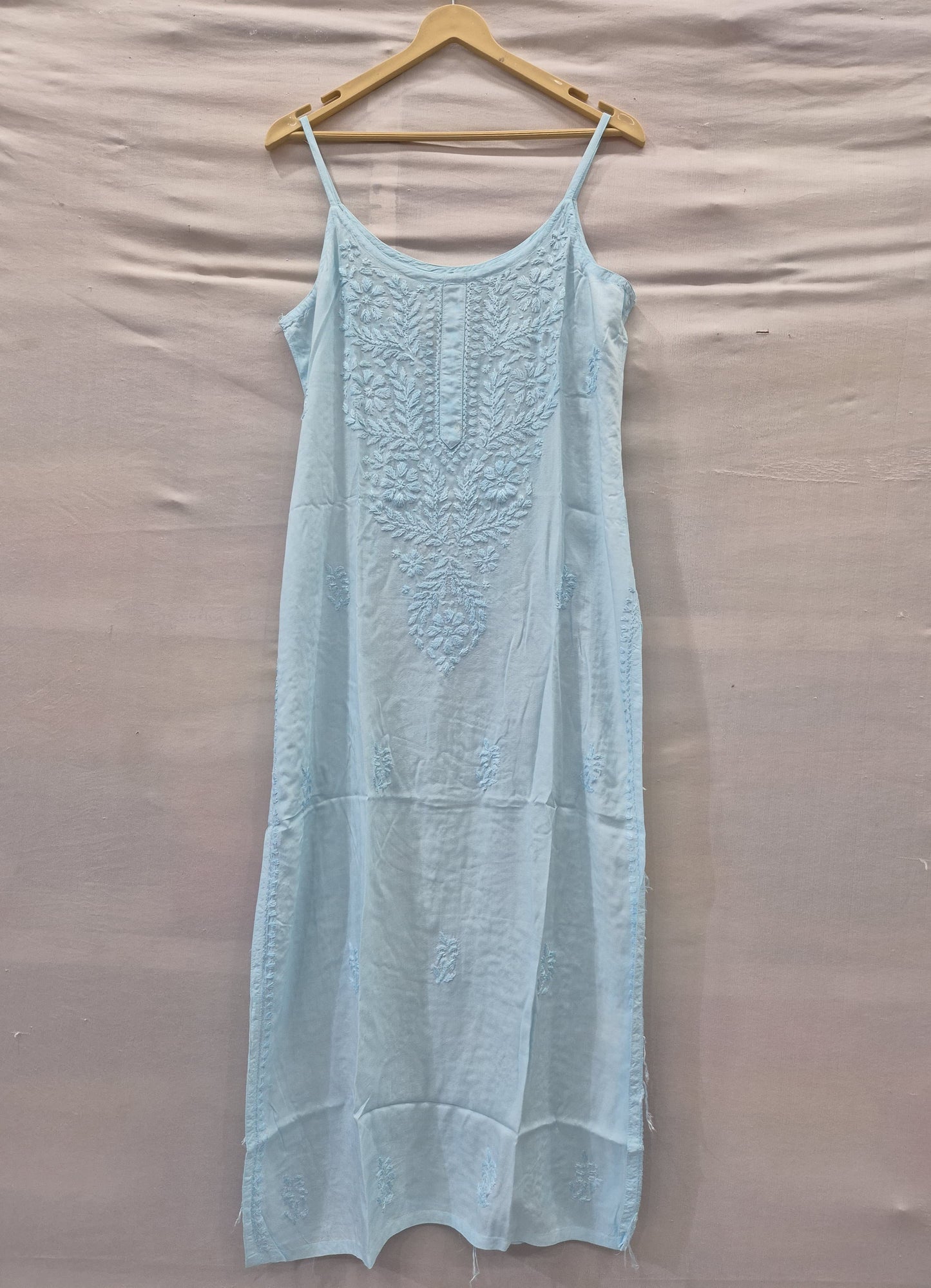 Noodle Strip Chikankari Kurti