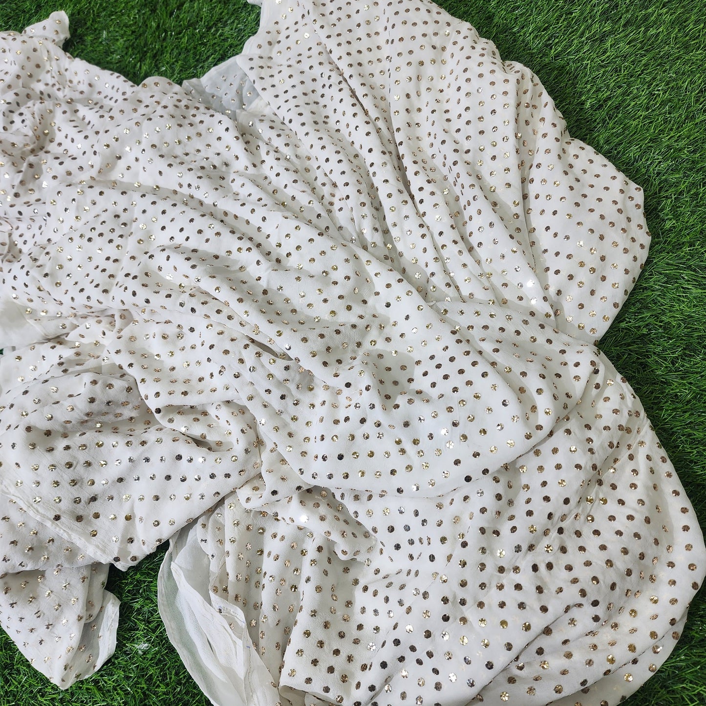 Viscose Kamdani Saree with Chikankari Design