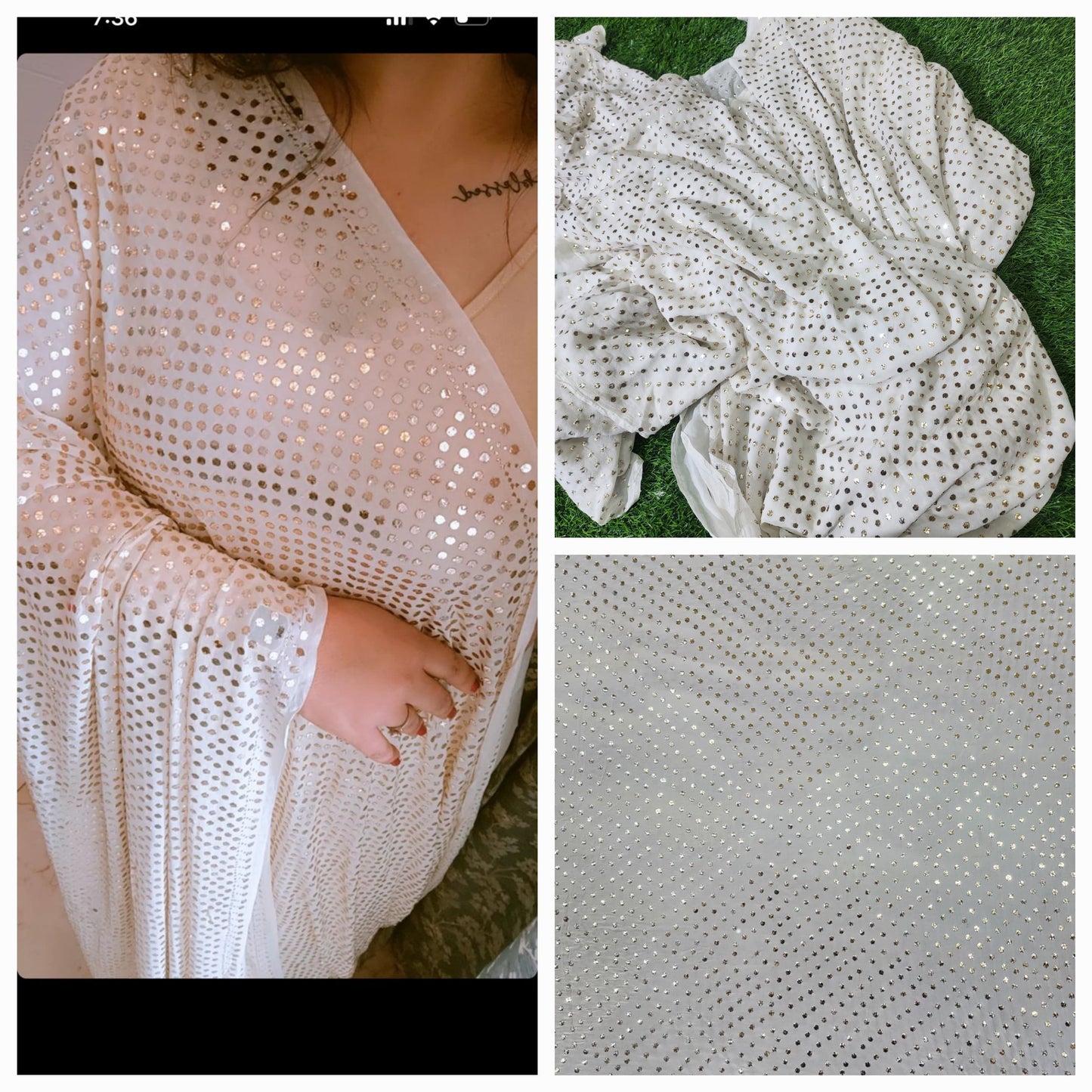 Viscose Kamdani Saree with Chikankari Design