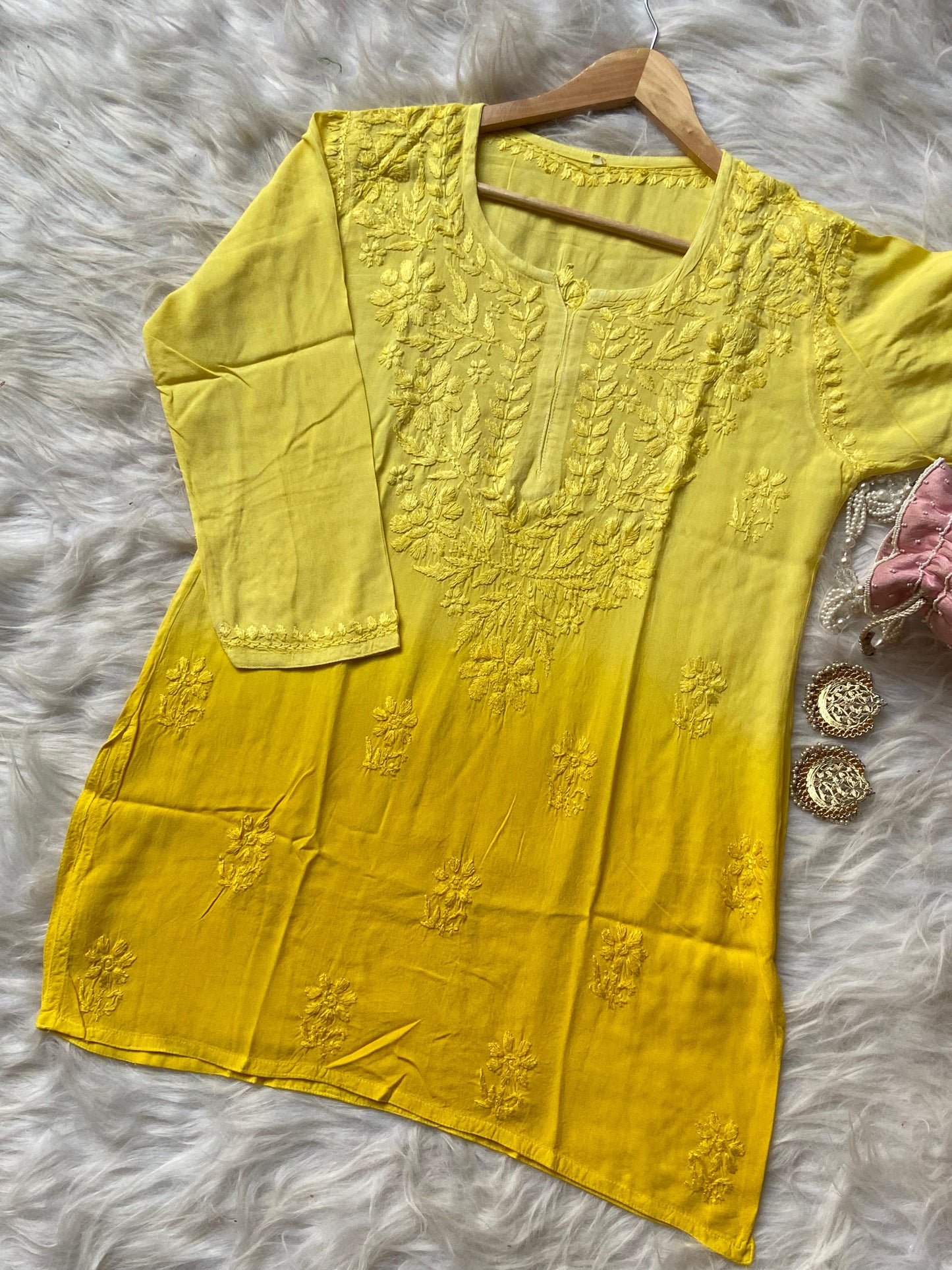 Premium Ombre-Dyed Rayon Short Top