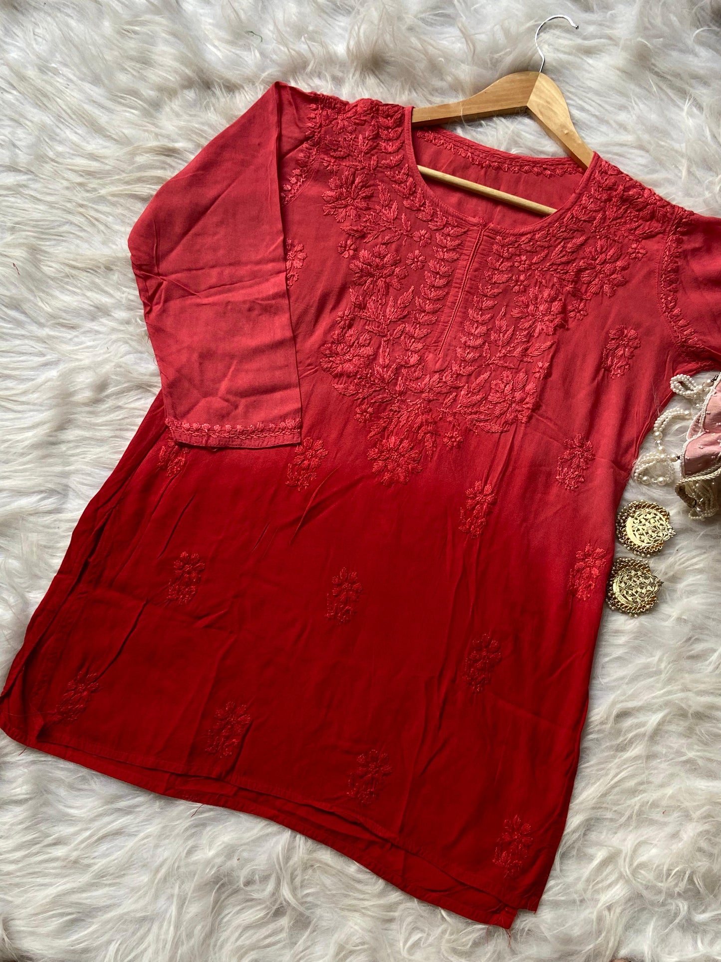 Premium Ombre-Dyed Rayon Short Top