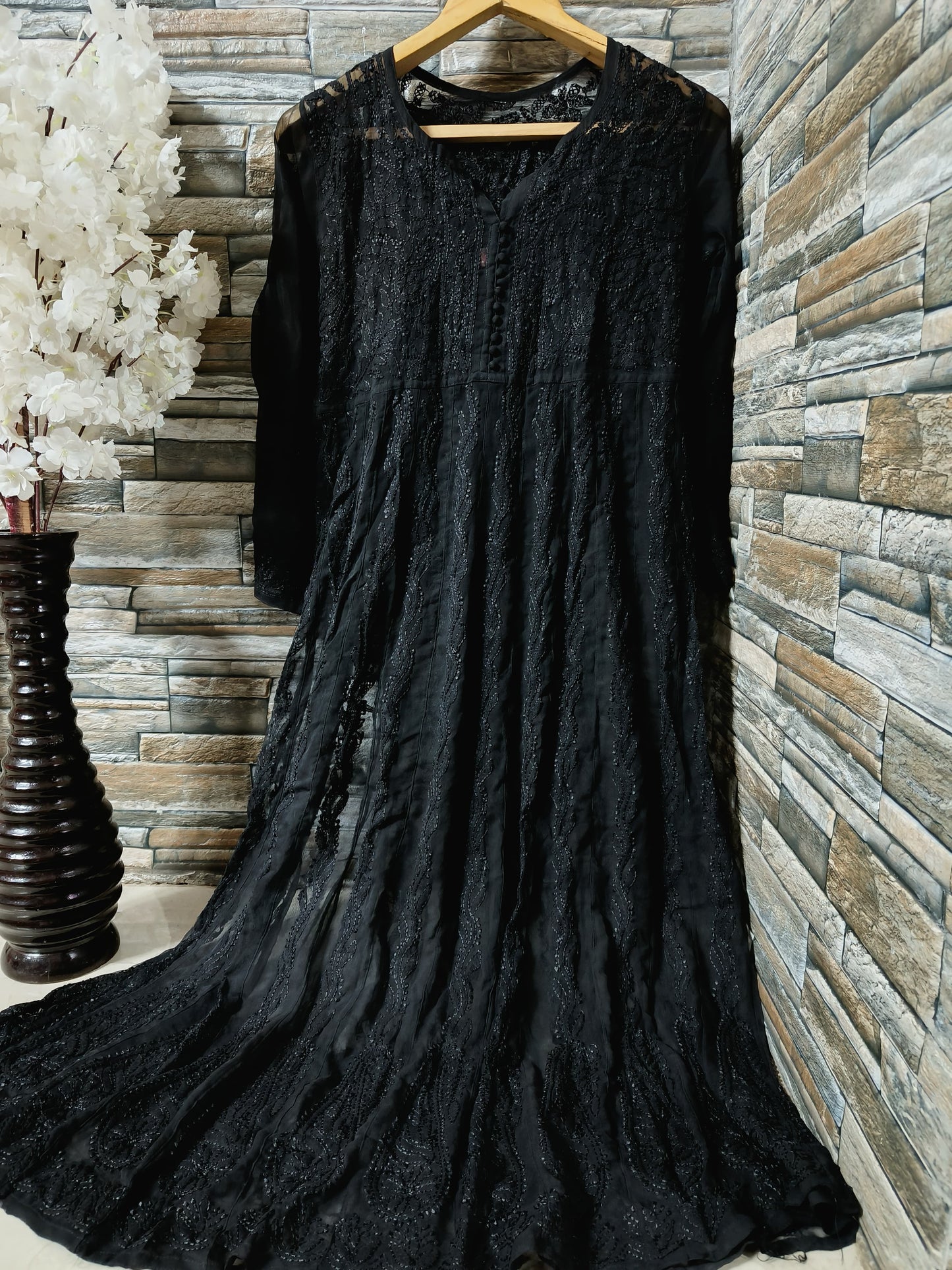 Chikankari Georgette Anarkali