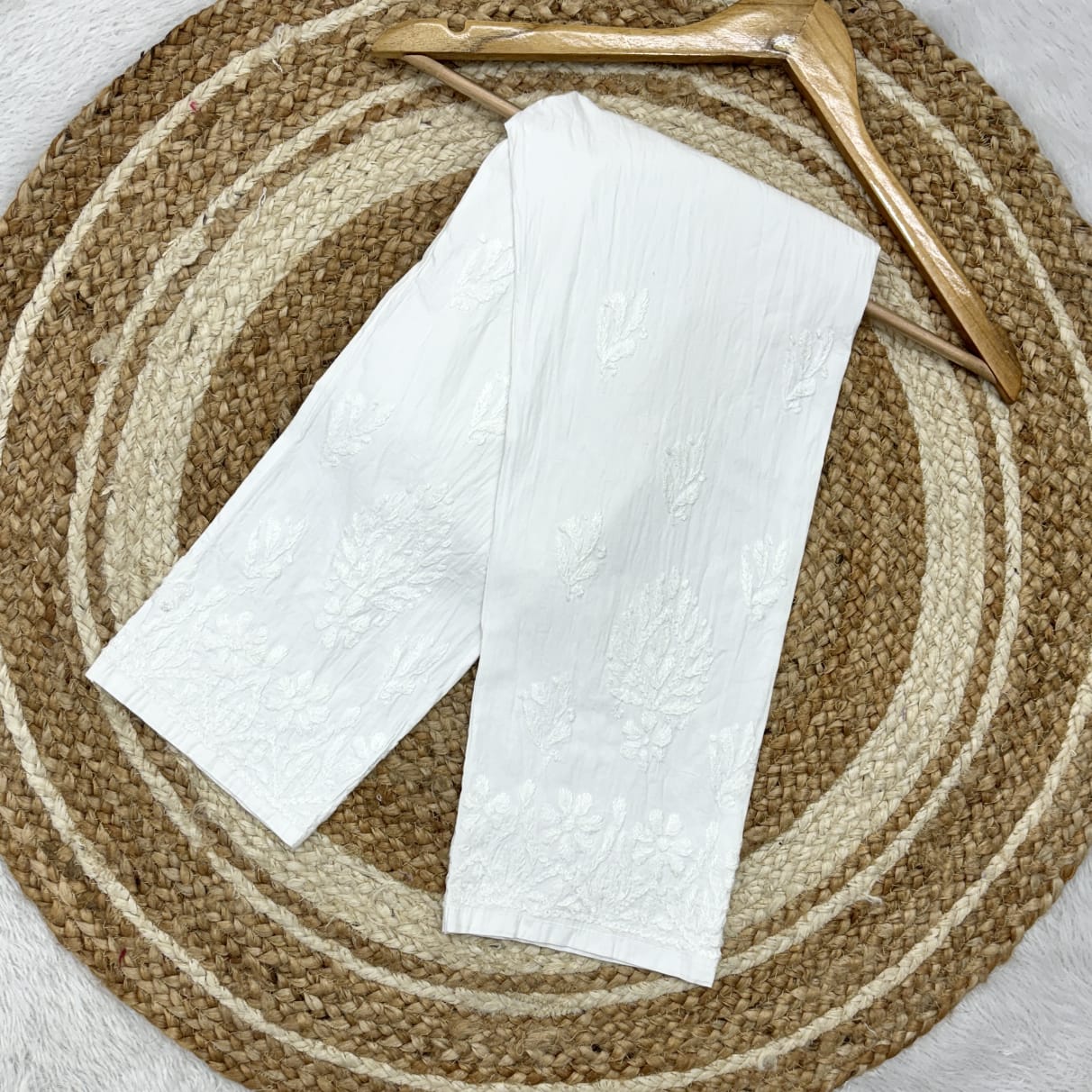 Cotton Chikankari Handmade Design Pants
