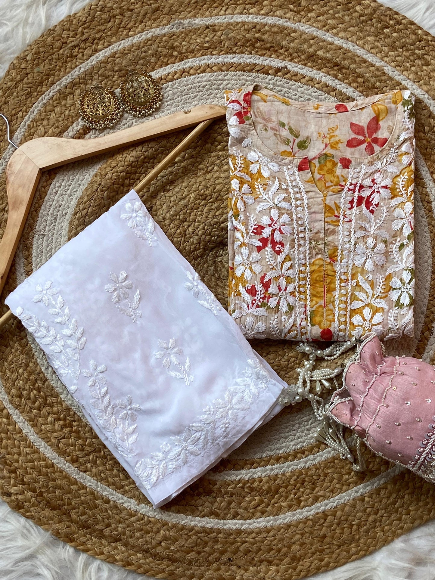 Mul Cotton Kurti Modal Palazzo Set