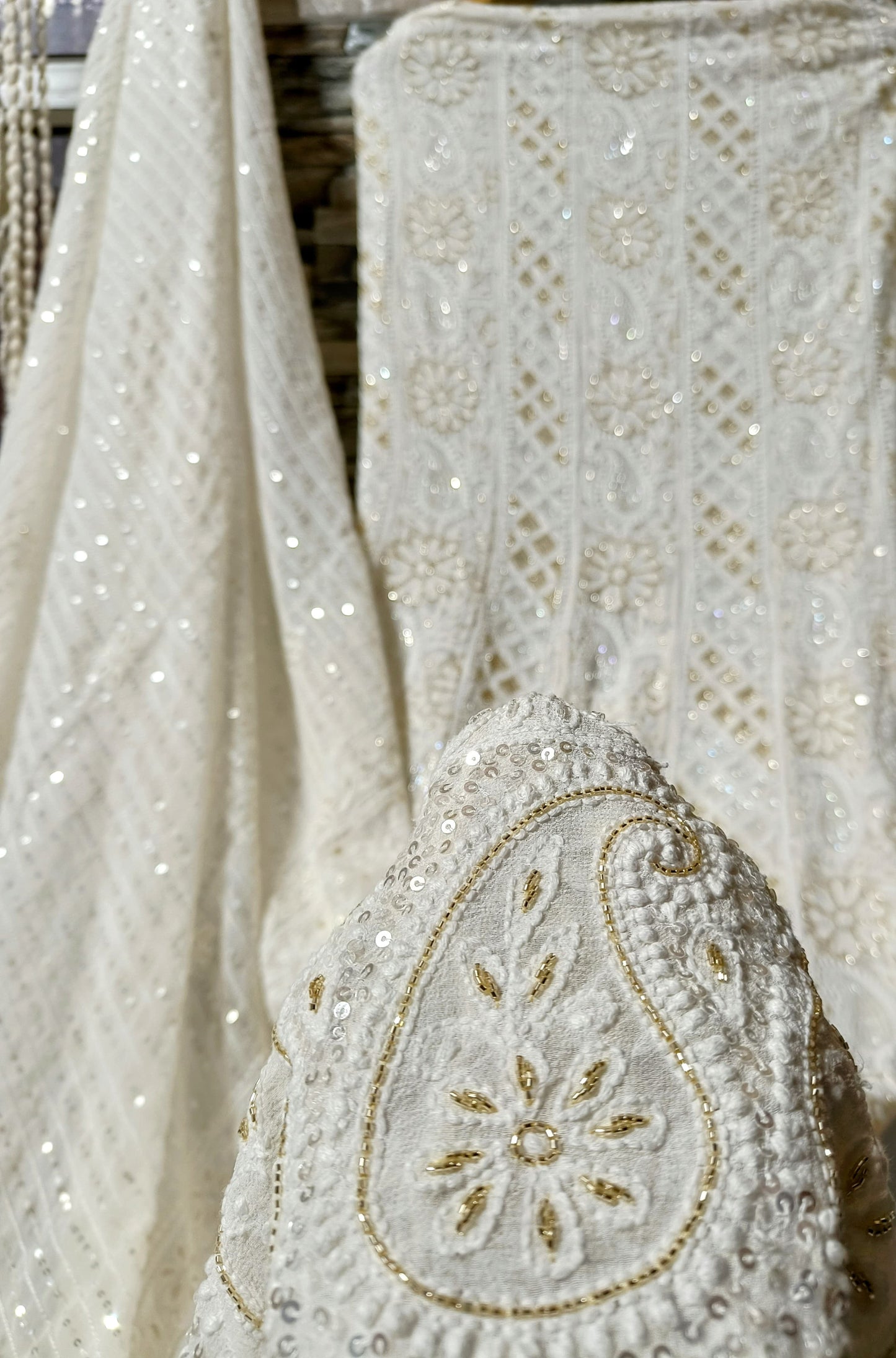 Pure Georgette Chikankari Anarkali