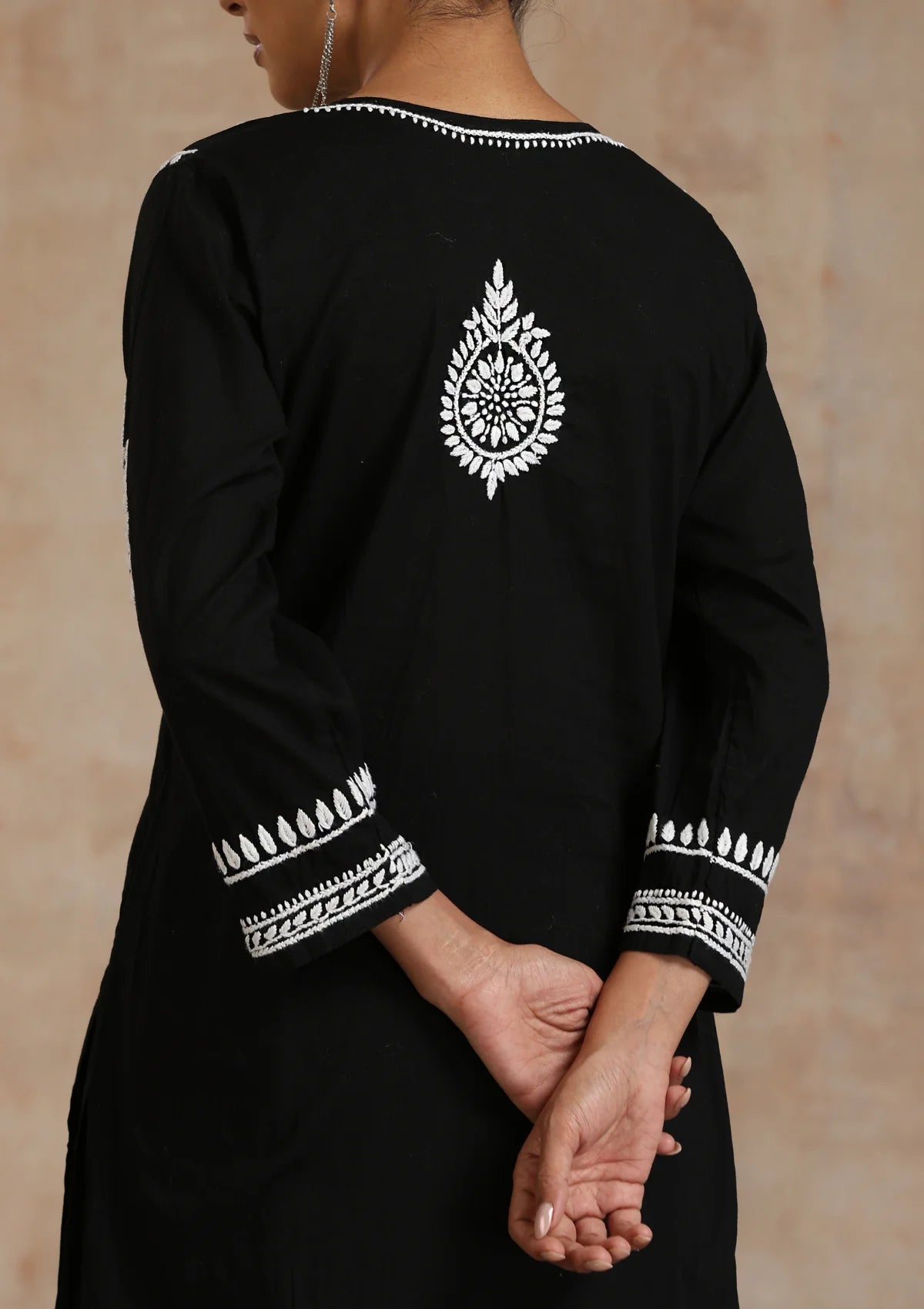 Cotton Kurti Black Palazzo Set