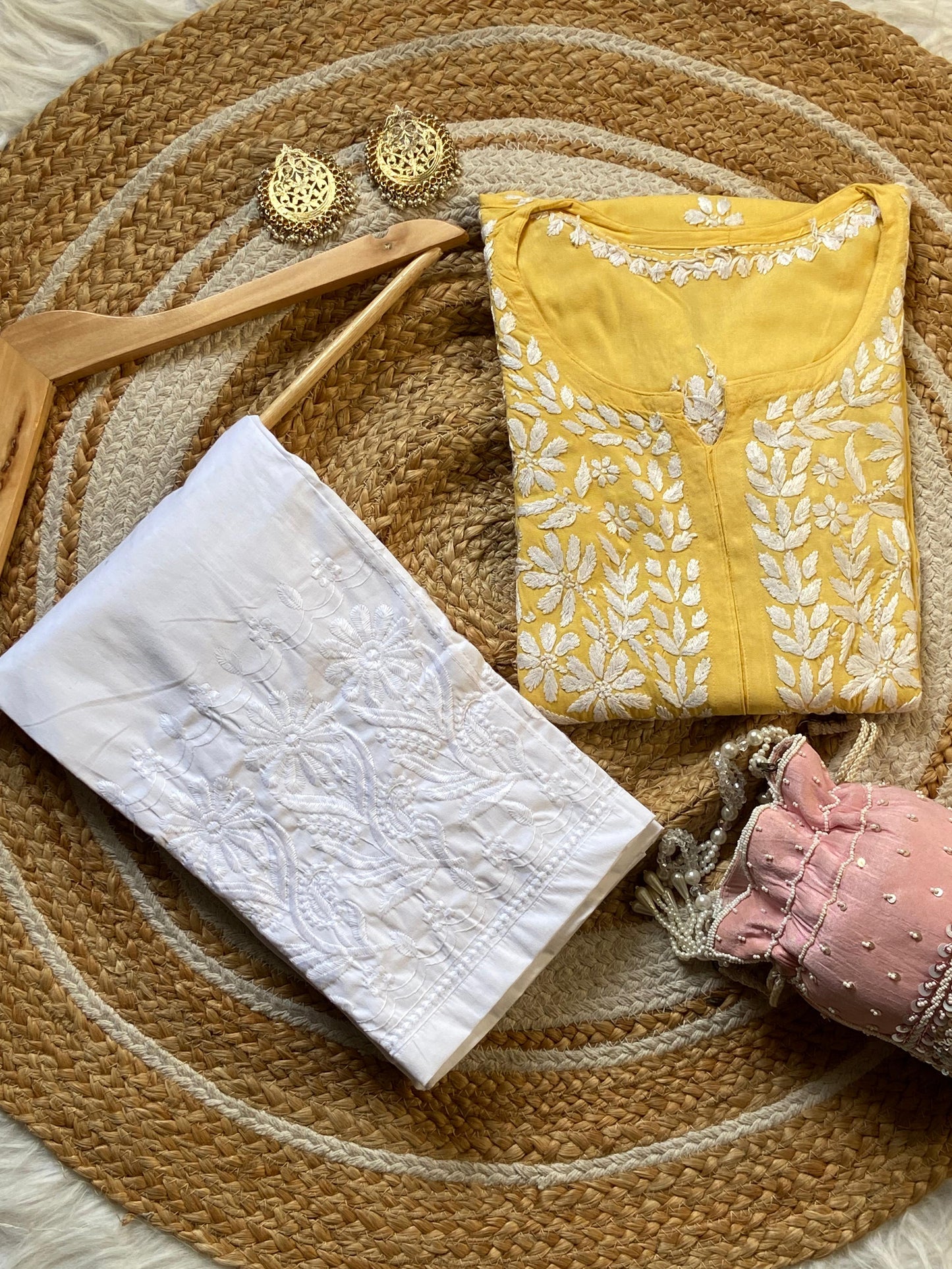 Premium Rayon Chikankari Kurti set
