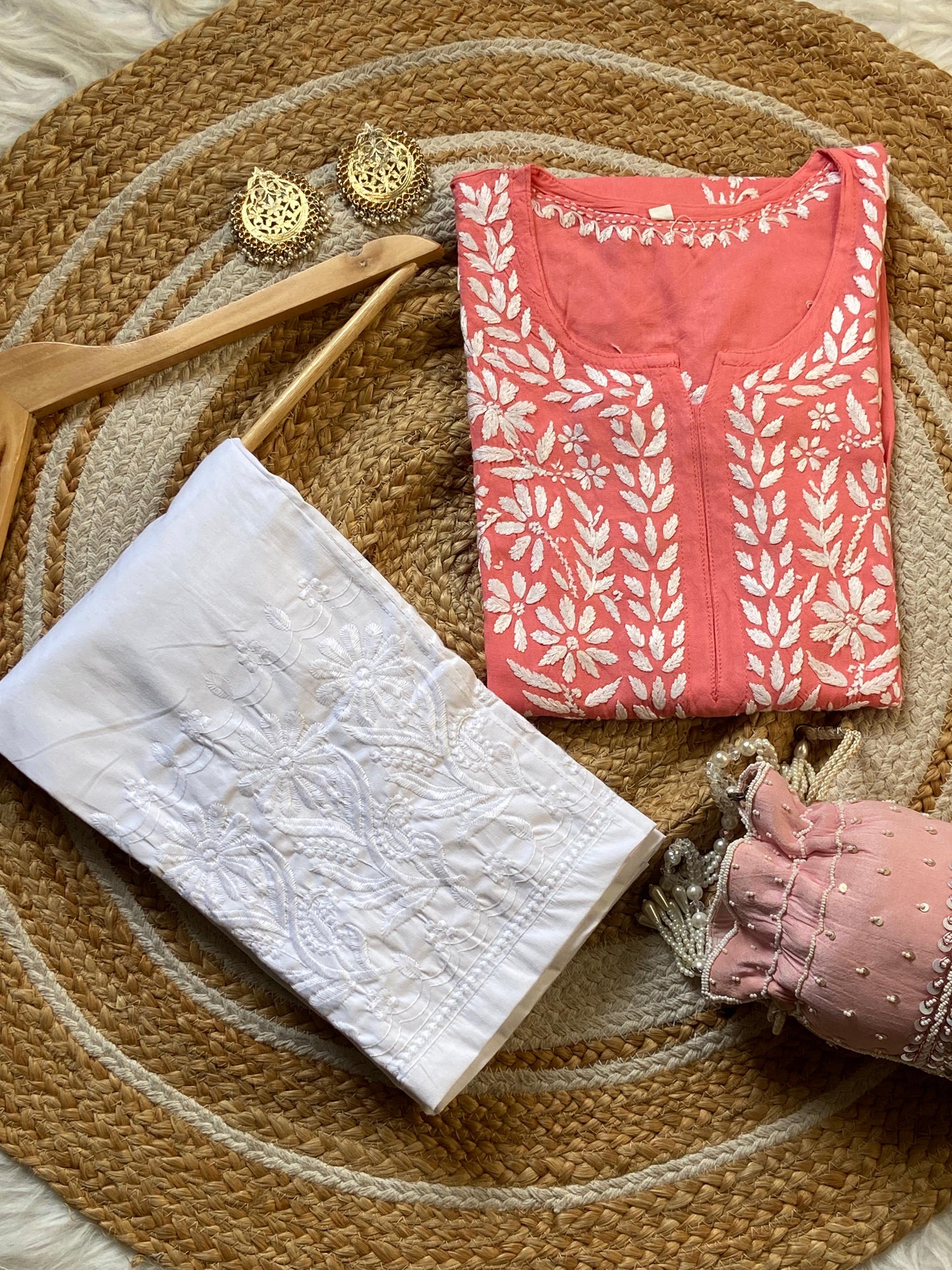 Premium Rayon Chikankari Kurti set