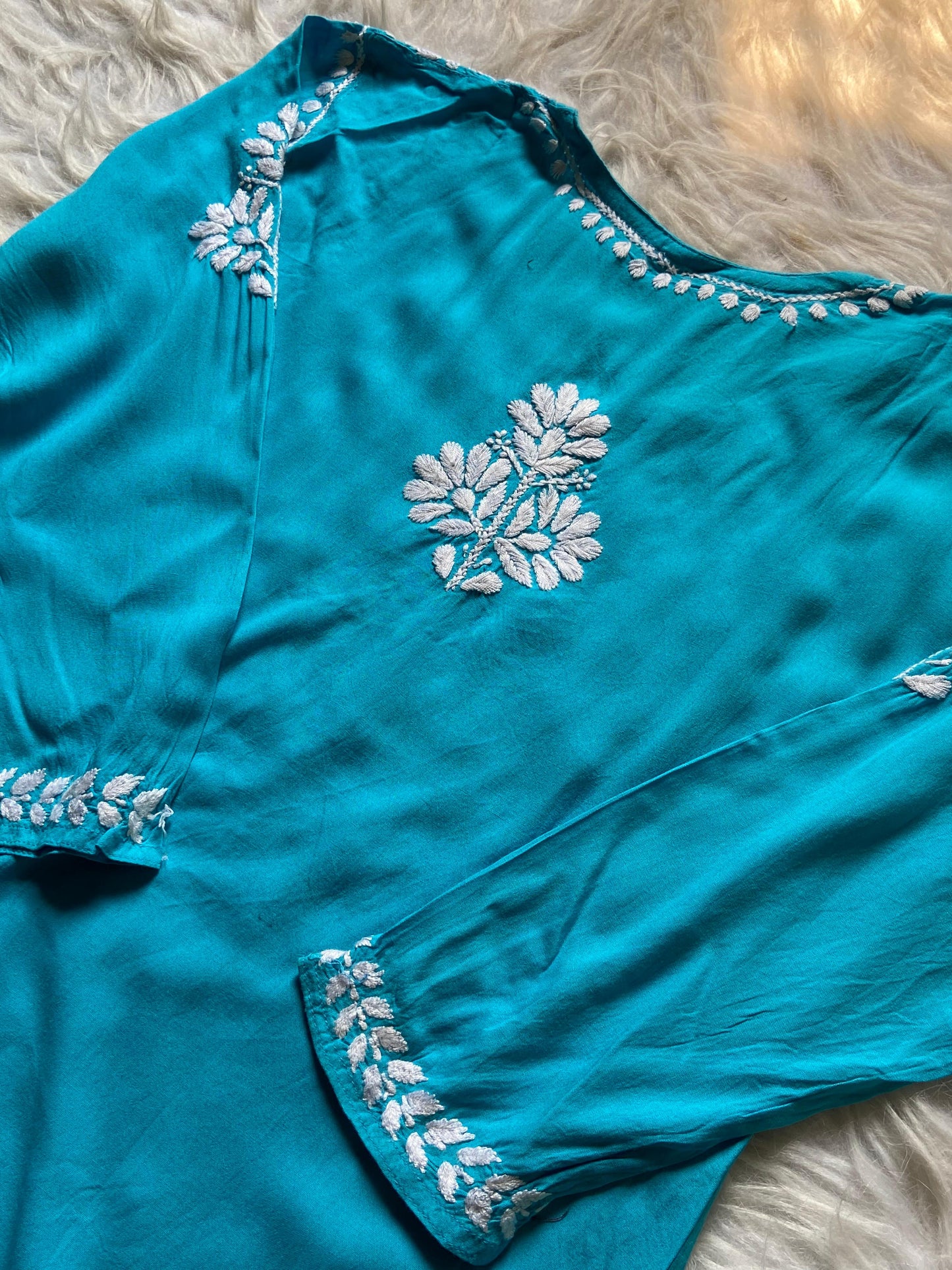 Premium Rayon Chikankari Kurti set