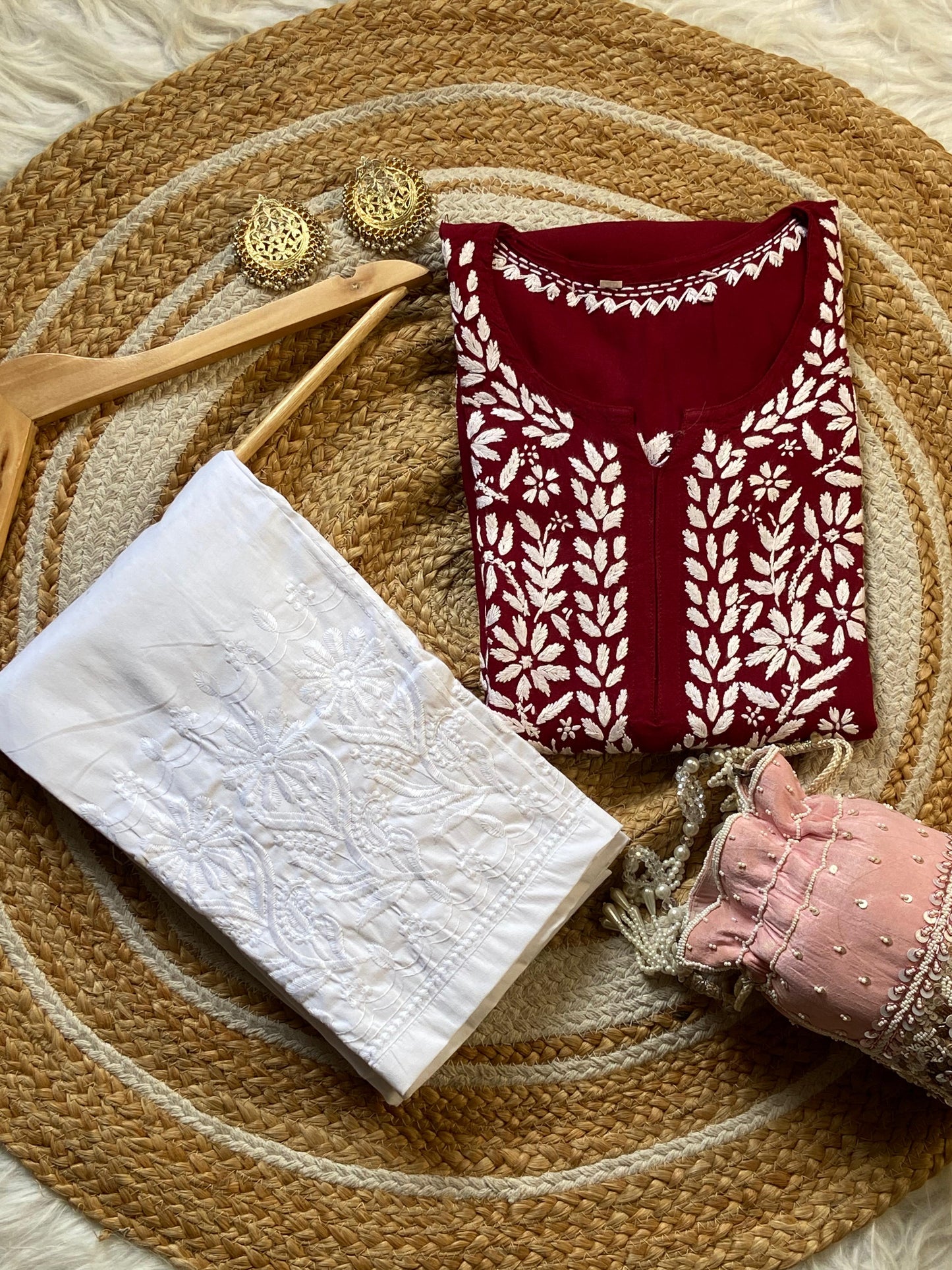 Premium Rayon Chikankari Kurti set