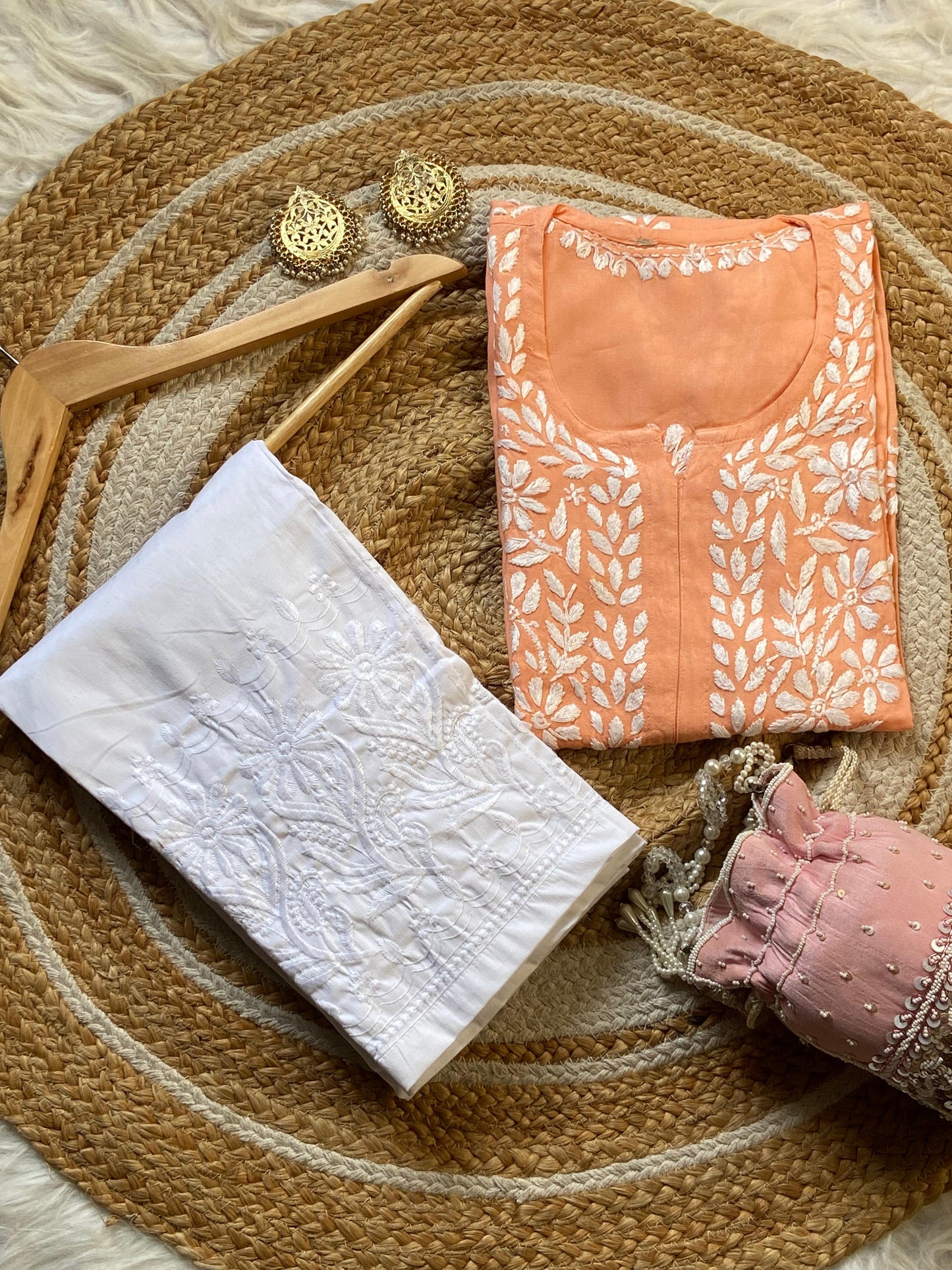 Premium Rayon Chikankari Kurti set