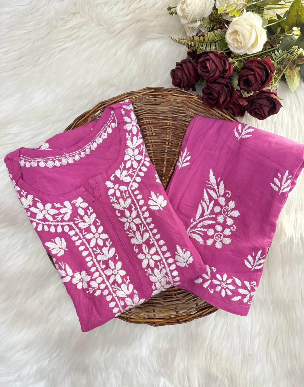 Rayon Kurti and Plazo set