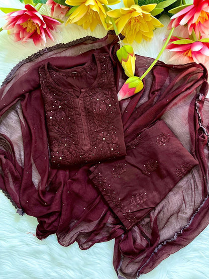 Rayon Mukesh kurti palazzo set