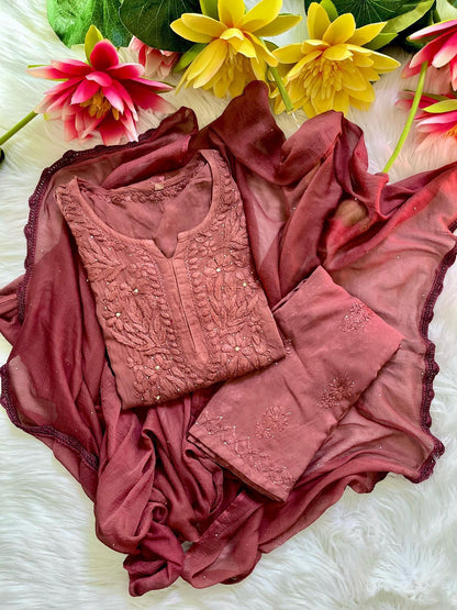Rayon Mukesh kurti palazzo set