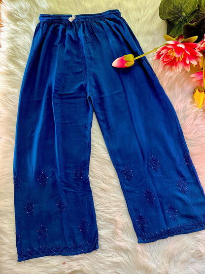 Rayon Mukesh kurti palazzo set