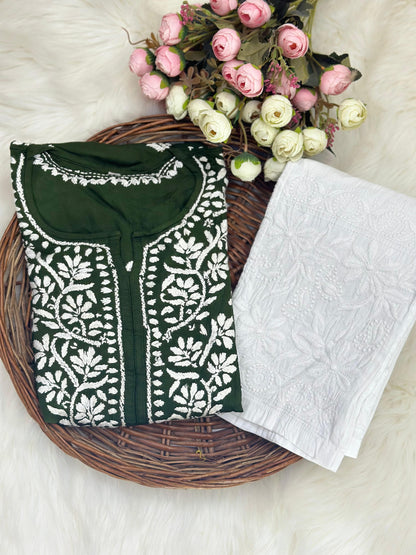 Rayon Kurti with Lycra Pant
