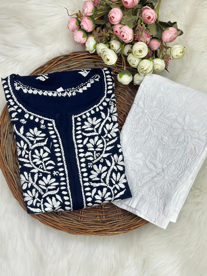 Rayon Kurti with Lycra Pant