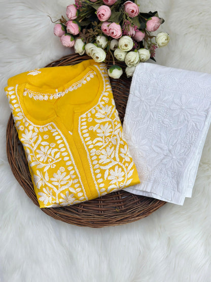 Rayon Kurti with Lycra Pant