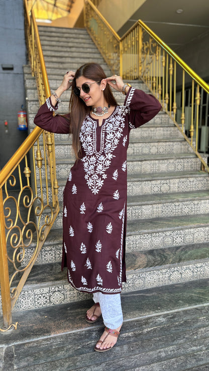 Rayon Kurti with Lycra Pant