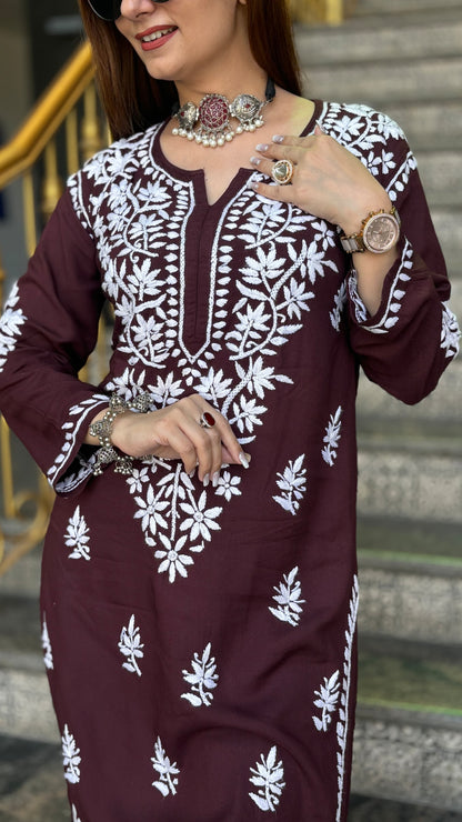 Rayon Kurti with Lycra Pant