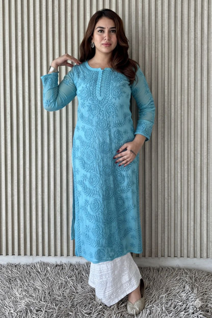Viscose kurti and Plazo set.