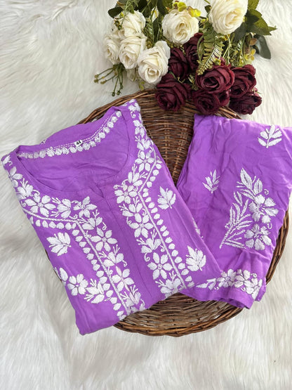 Rayon Kurti and Plazo set