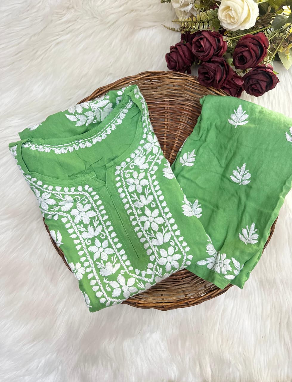 Rayon Kurti and Plazo set