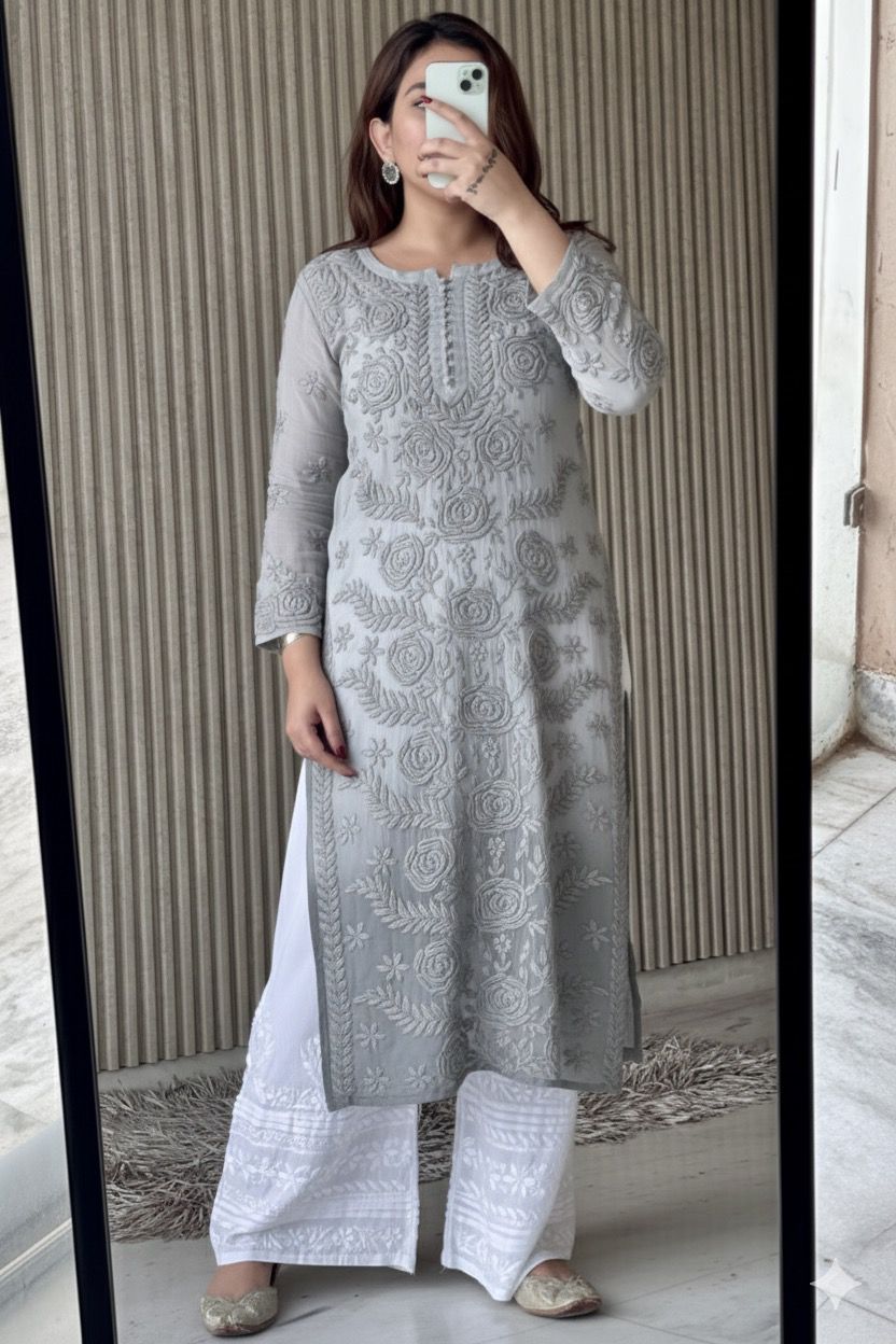Viscose kurti and Plazo set.