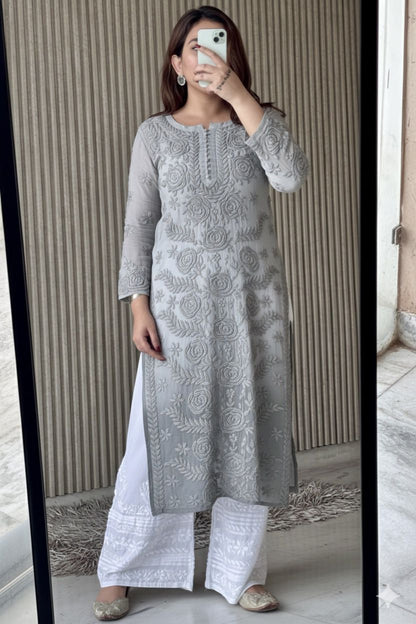 Viscose kurti and Plazo set.