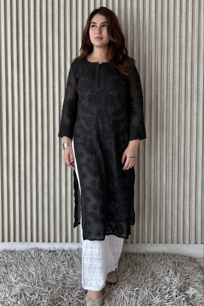 Viscose kurti and Plazo set.