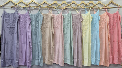 Noodle Strip Chikankari Kurti