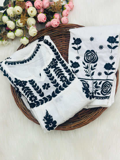Modal Set with Chikankari Embroidery