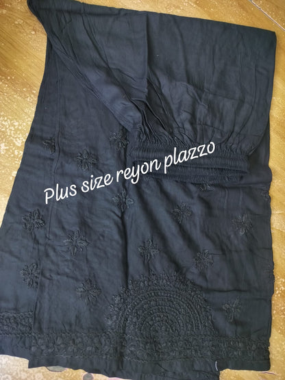 Rayon Chikankari Special Size Palazzo