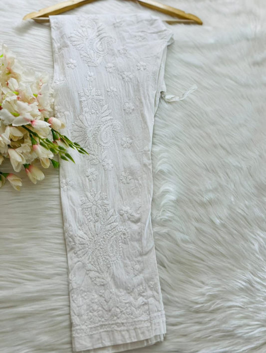 Cotton Chikankari Handmade Design Pants