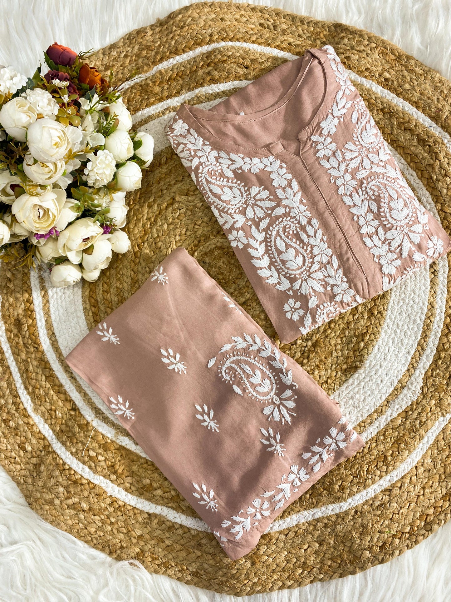 Rayon Kurti Plazo Set