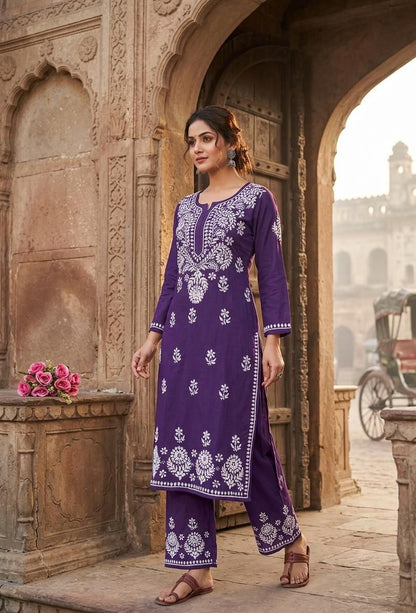 Rayon Kurti Plazo set