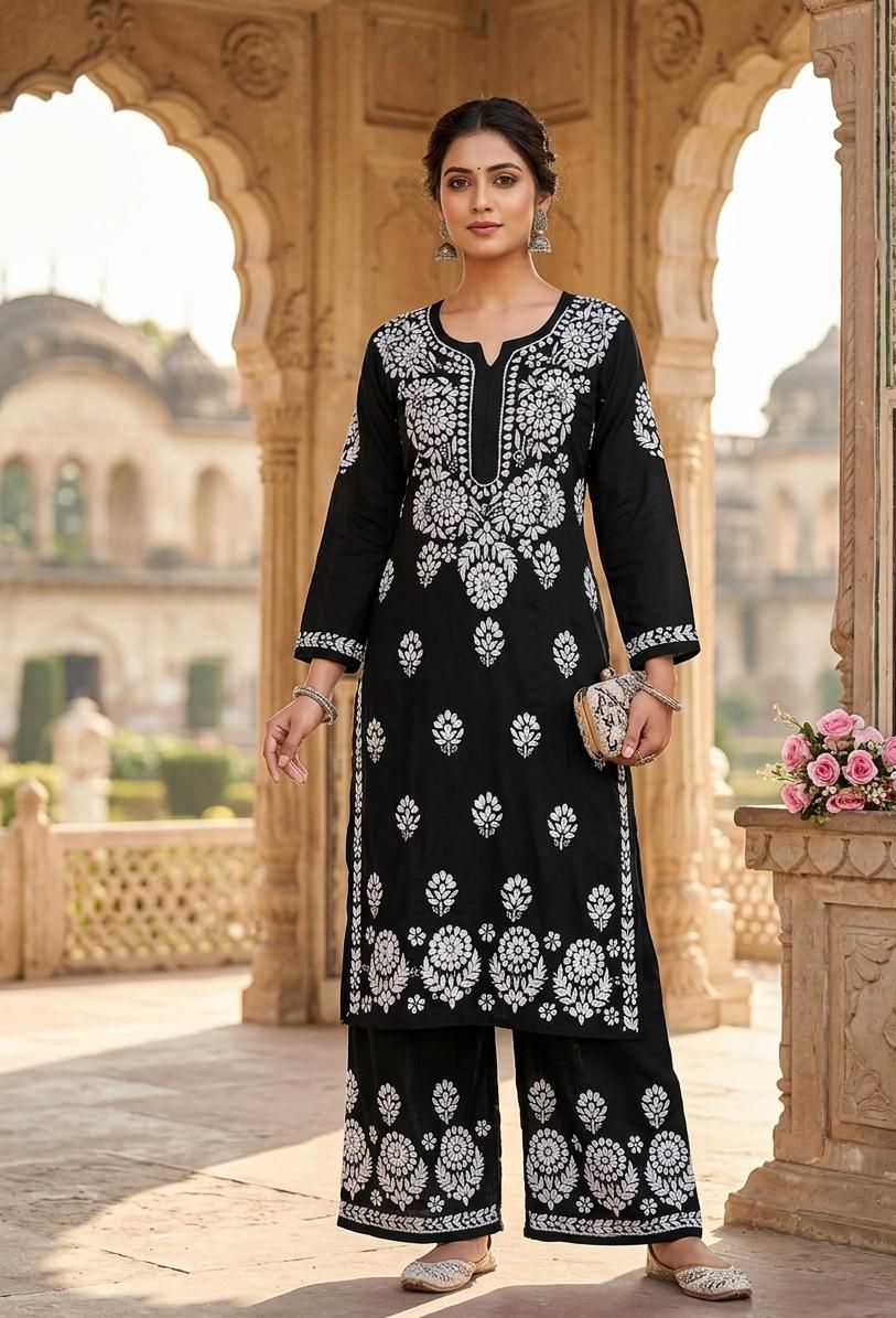 Rayon Kurti Plazo set