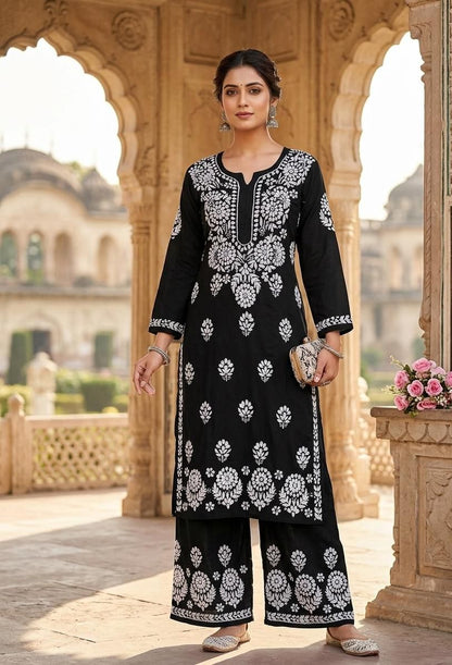 Rayon Kurti Plazo set