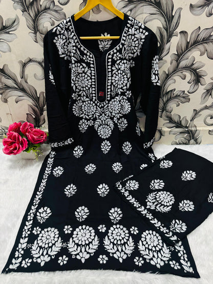 Rayon Kurti Plazo set
