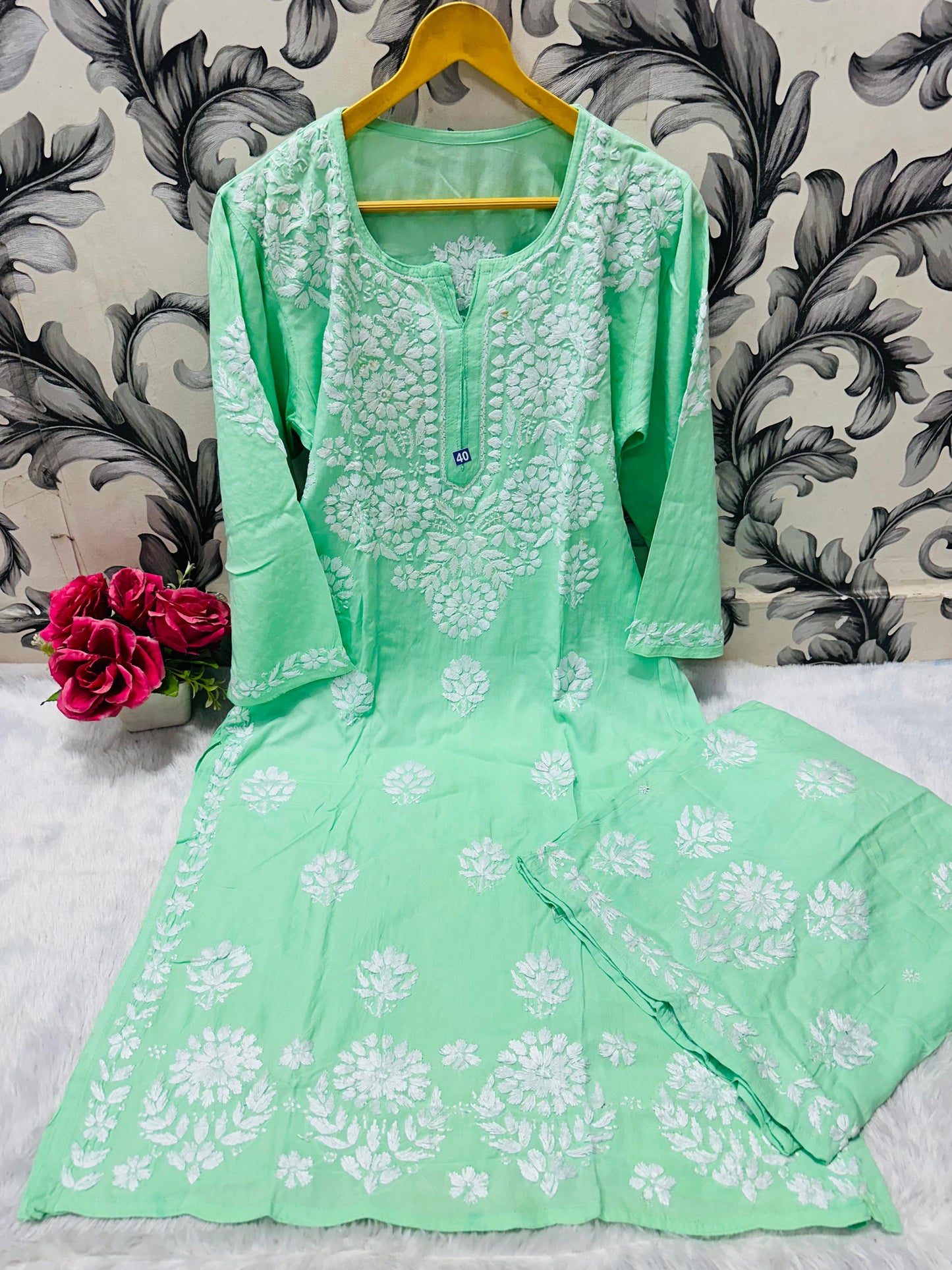 Rayon Kurti Plazo set