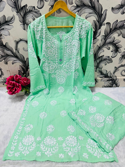 Rayon Kurti Plazo set
