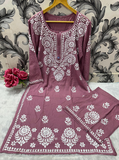 Rayon Kurti Plazo set